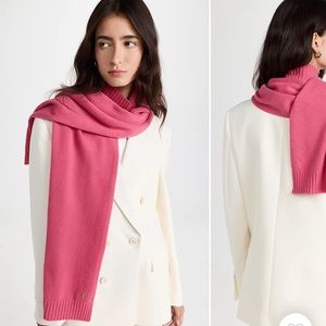 By Far Pink Wool Scarf